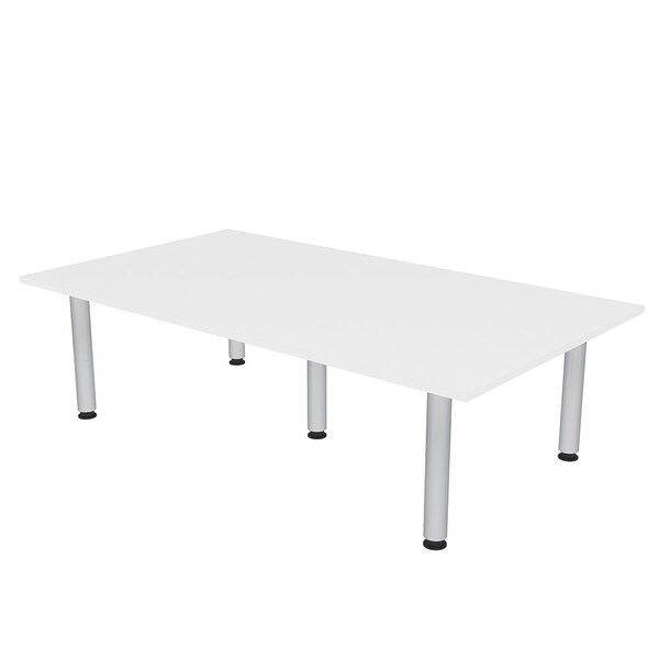47.25 in W, 84 in L, 29 in H, Engineered Wood Top, White